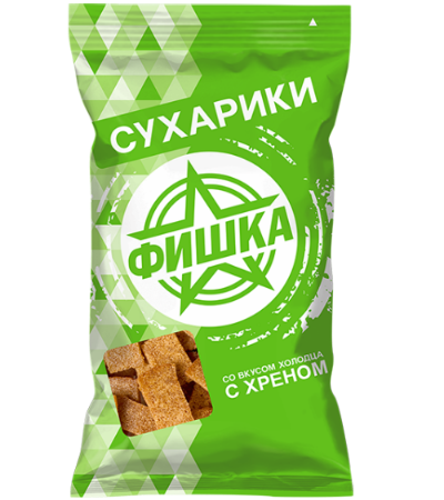 СУХАРИКИ «ФИШКА» со вкусом хрена